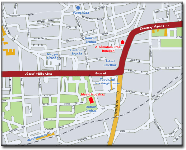 Mevid irodahz Pcs belvrosban